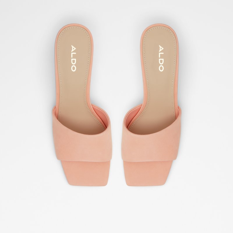 Women's Aldo Velalith Block Heels Light Orange | 4970-ZWSMK