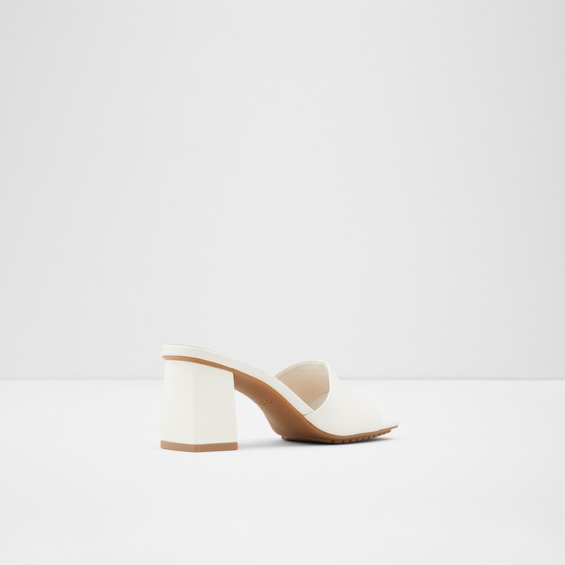 Women's Aldo Velalith Block Heels White | 0263-TJSBP