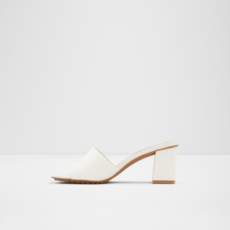 Women's Aldo Velalith Block Heels White | 0263-TJSBP