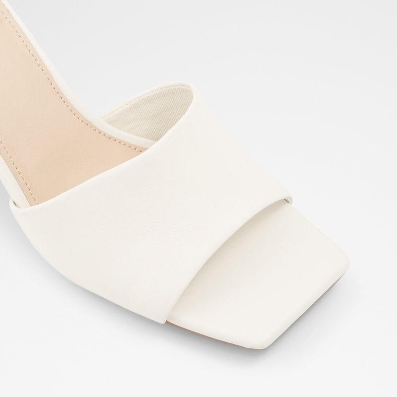 Women's Aldo Velalith Block Heels White | 0263-TJSBP