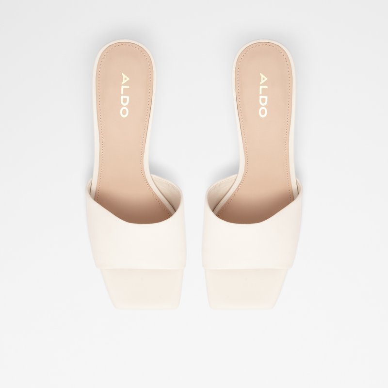 Women's Aldo Velalith Block Heels White | 0263-TJSBP