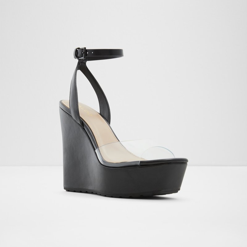 Women's Aldo Verly Platform Sandals Black | 7582-NMLQB