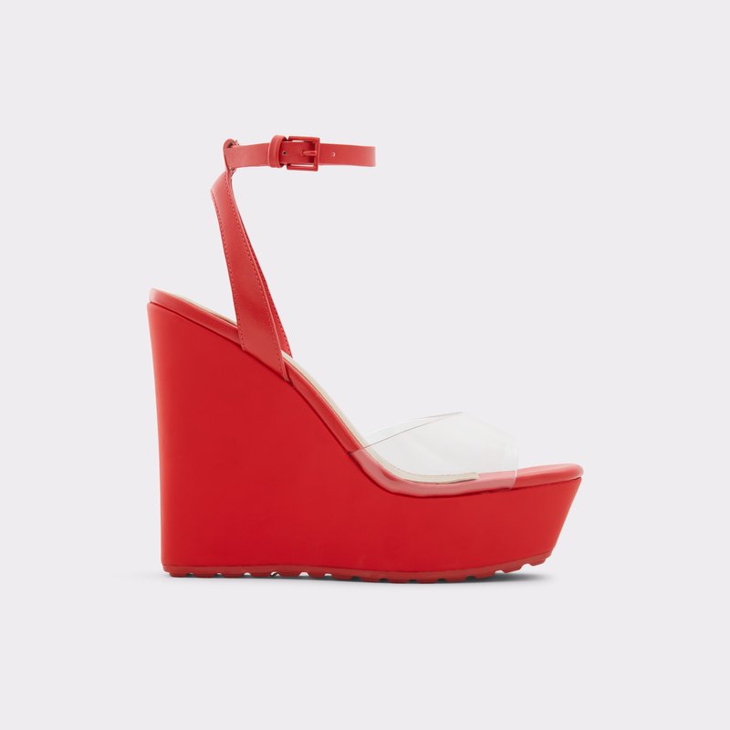 Women\'s Aldo Verly Platform Sandals Red | 2867-GNBZS