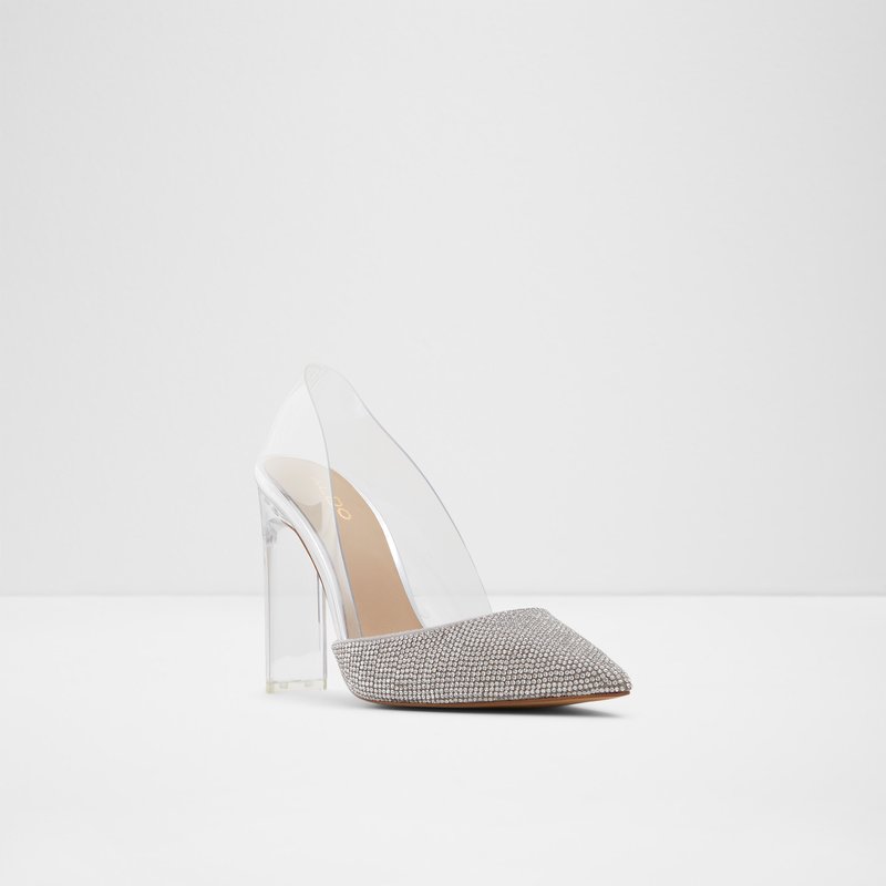 Women's Aldo Violetta Pumps Silver | 1037-ITQPY