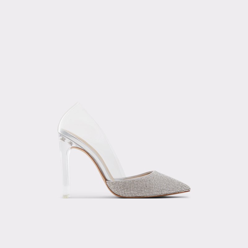 Women\'s Aldo Violetta Pumps Silver | 1037-ITQPY