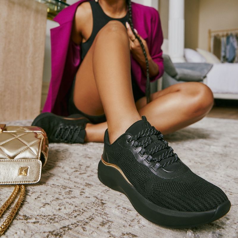 Women's Aldo Willo Lace Up Sneakers Black | 2736-ALXRO