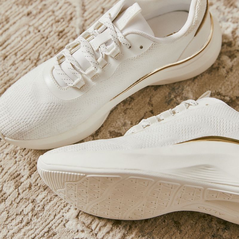 Women's Aldo Willo Low Sneakers White | 4870-PQUHN