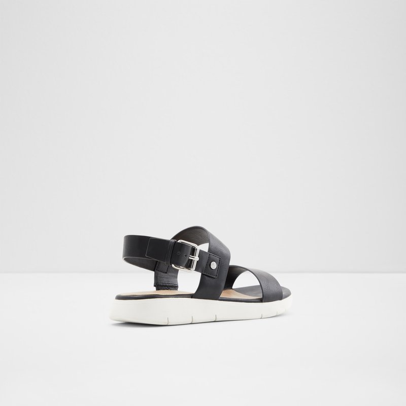 Women's Aldo Woema Flat Sandals Black | 6973-OTEVG