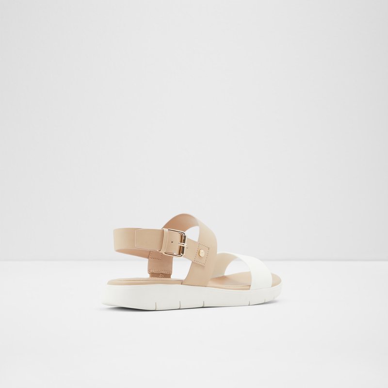 Women's Aldo Woema Flat Sandals Bone | 4752-LTKHF