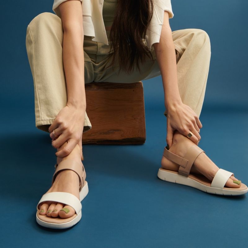 Women's Aldo Woema Flat Sandals Bone | 4752-LTKHF