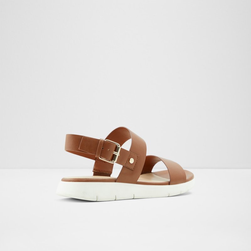 Women's Aldo Woema Flat Sandals Brown | 9037-CHEWA