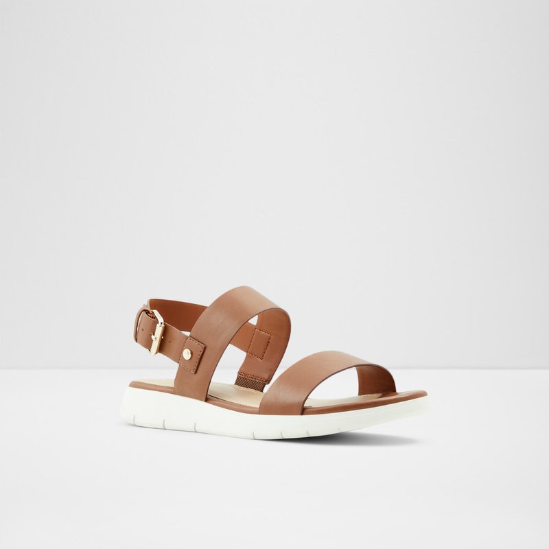 Women's Aldo Woema Flat Sandals Brown | 9037-CHEWA