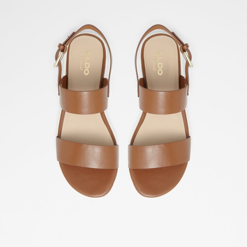 Women's Aldo Woema Flat Sandals Brown | 9037-CHEWA