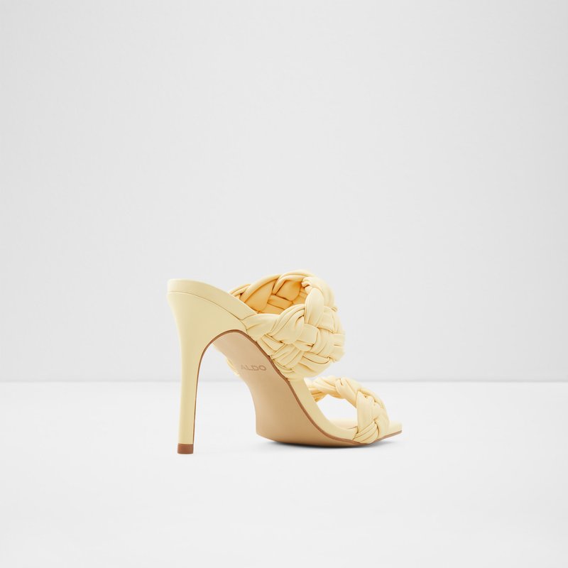 Women's Aldo Wovella High Heels Light Yellow | 9860-IZBWQ