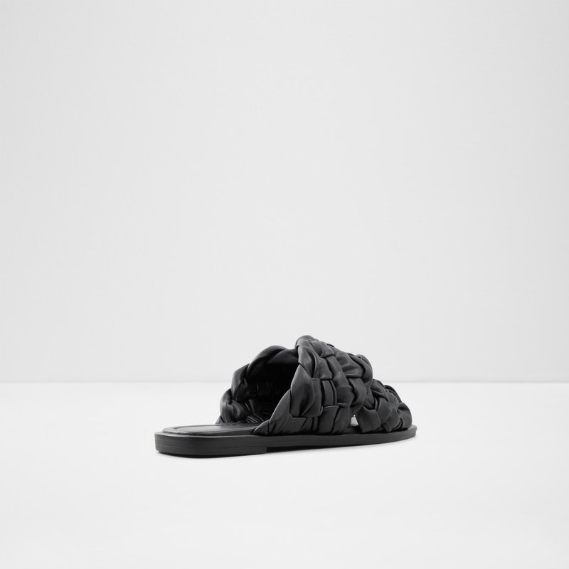 Women's Aldo Wovina Flat Sandals Black | 0819-LBJDF