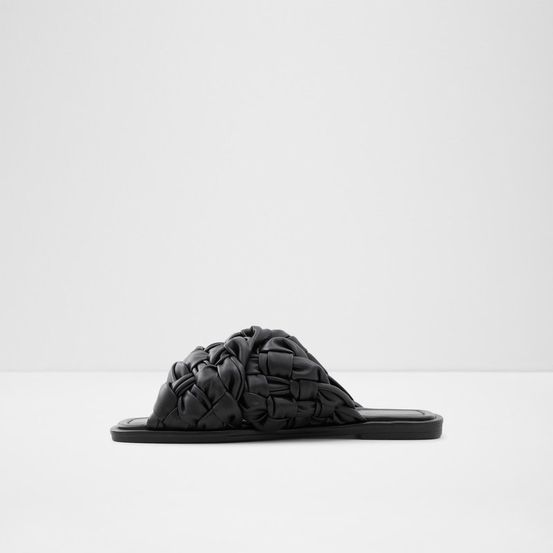 Women's Aldo Wovina Flat Sandals Black | 0819-LBJDF
