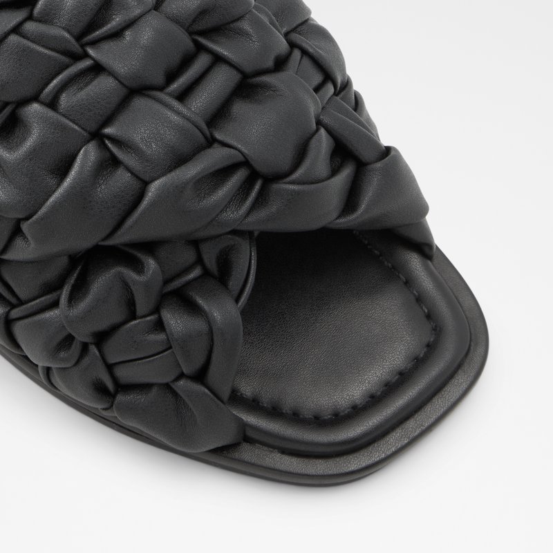 Women's Aldo Wovina Flat Sandals Black | 0819-LBJDF