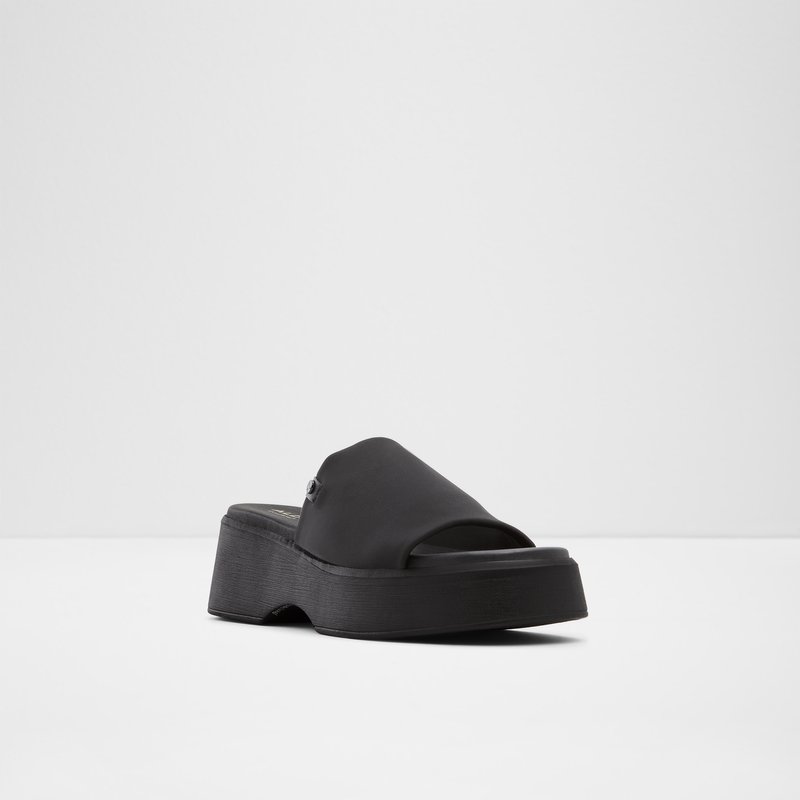Women's Aldo Yassu Platform Sandals Black | 0189-LXTSN