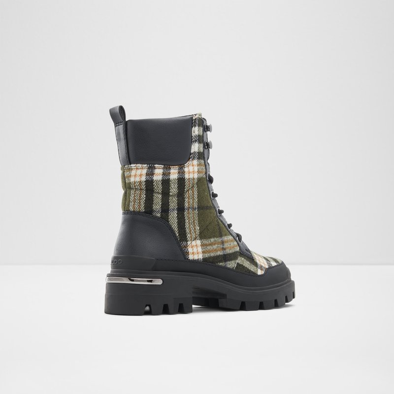 Women's Aldo Yuclya Combat Boots Khaki | 5321-TJWUN