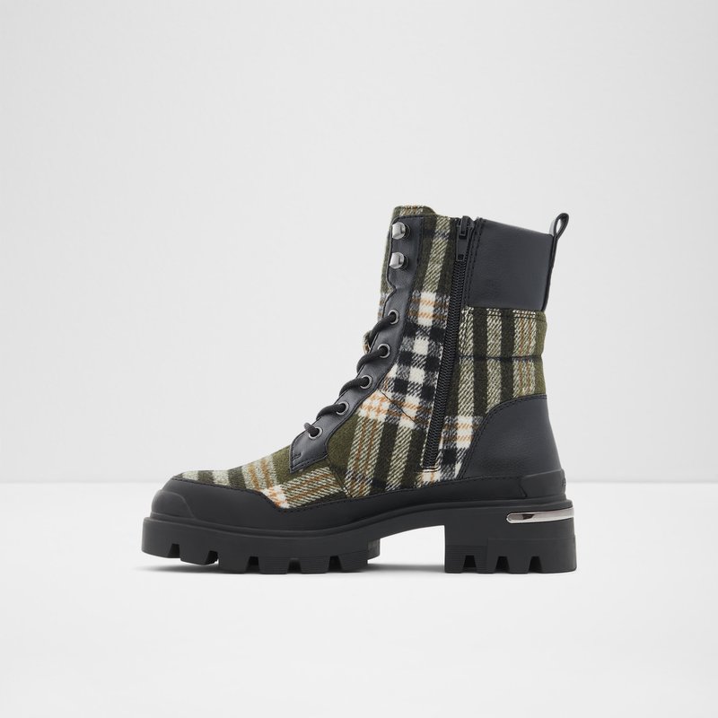 Women's Aldo Yuclya Combat Boots Khaki | 5321-TJWUN