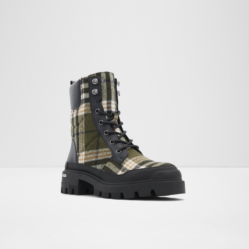 Women's Aldo Yuclya Combat Boots Khaki | 5321-TJWUN