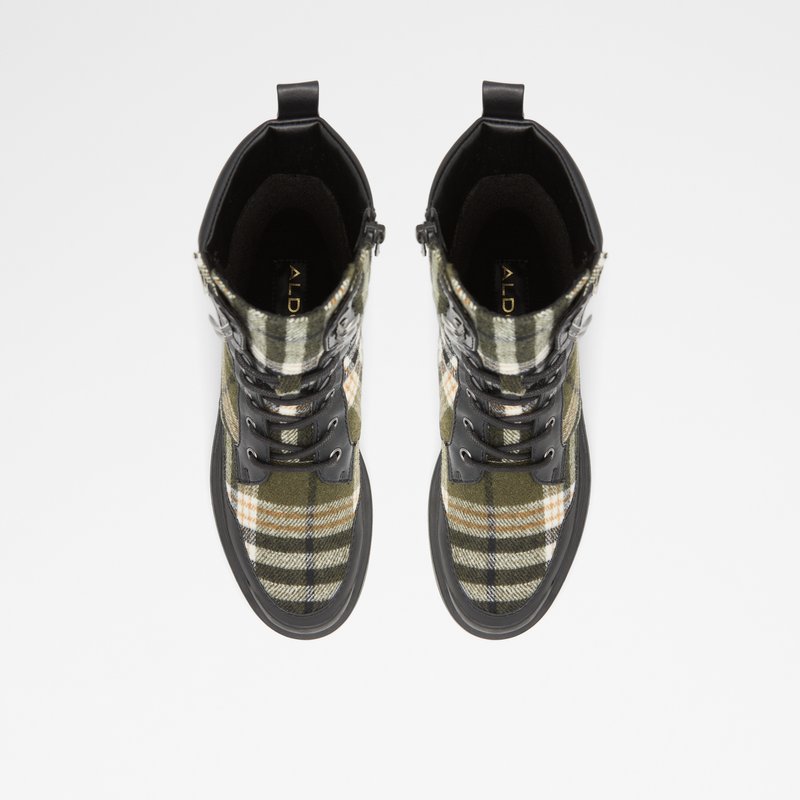 Women's Aldo Yuclya Combat Boots Khaki | 5321-TJWUN