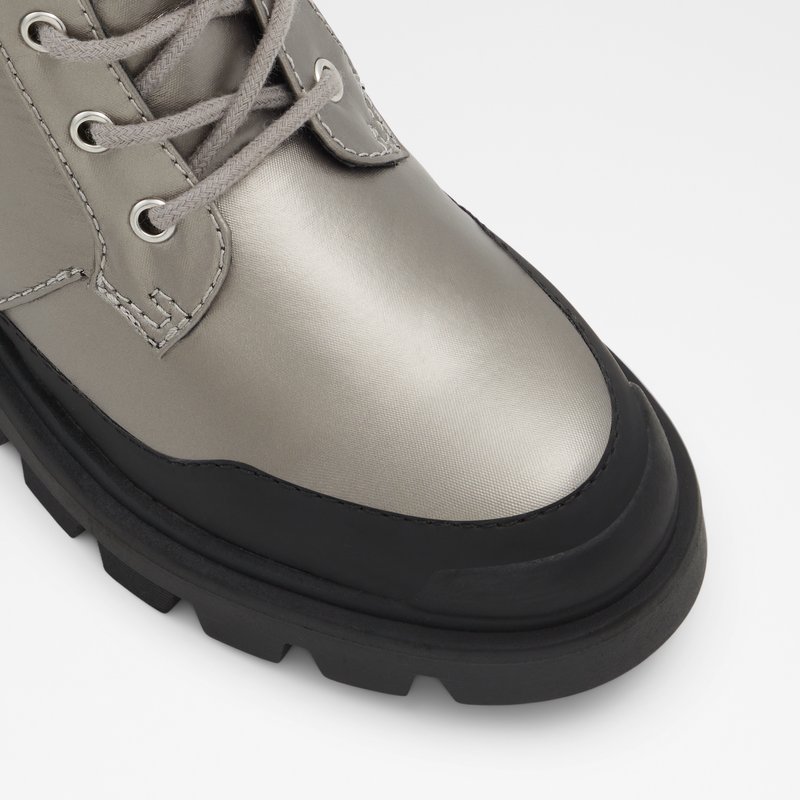 Women's Aldo Yuclya Combat Boots Silver | 7246-IBWEK