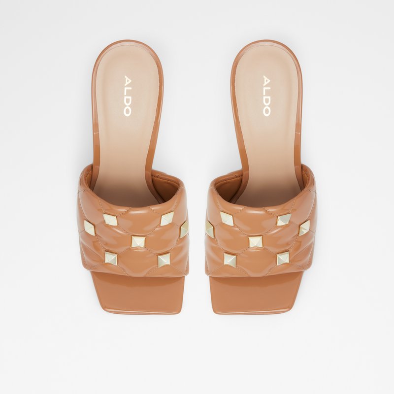 Women's Aldo Zaesa High Heels Dark Beige | 8721-CBKSJ